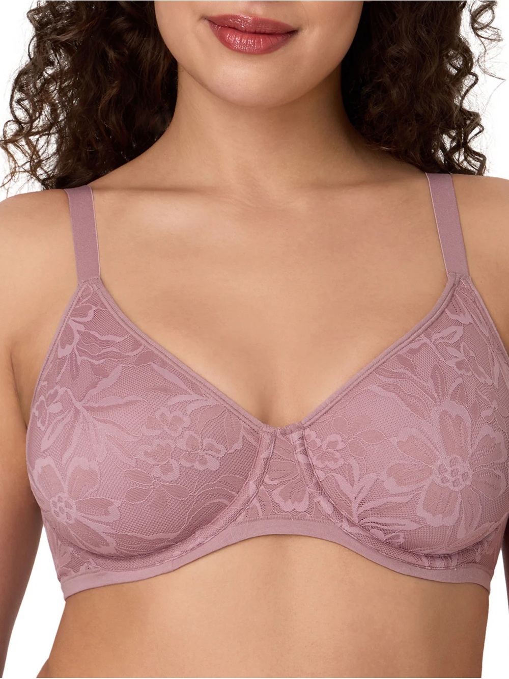 Bali Breathe Cotton Modal Lace Underwire Bra DF7590